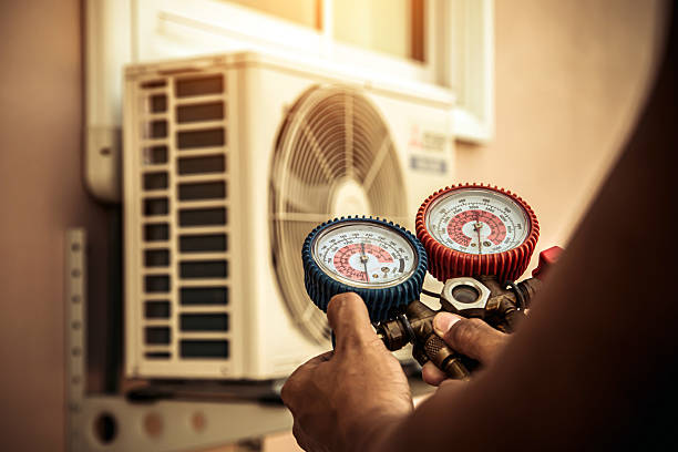 Professional Hvac technician working in Darlington, MD